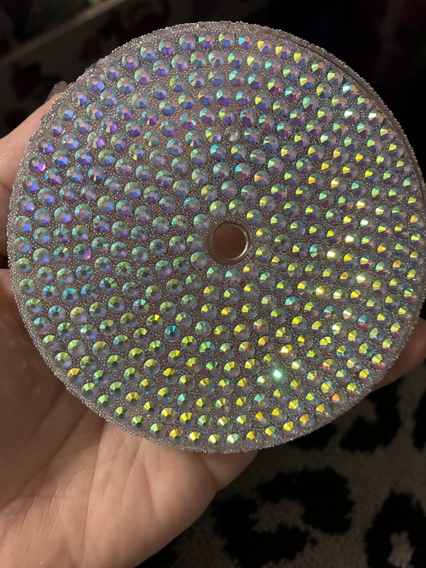 24oz bling lids comes with matching my plastic color straw