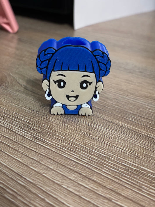 3D straw topper - Zoey