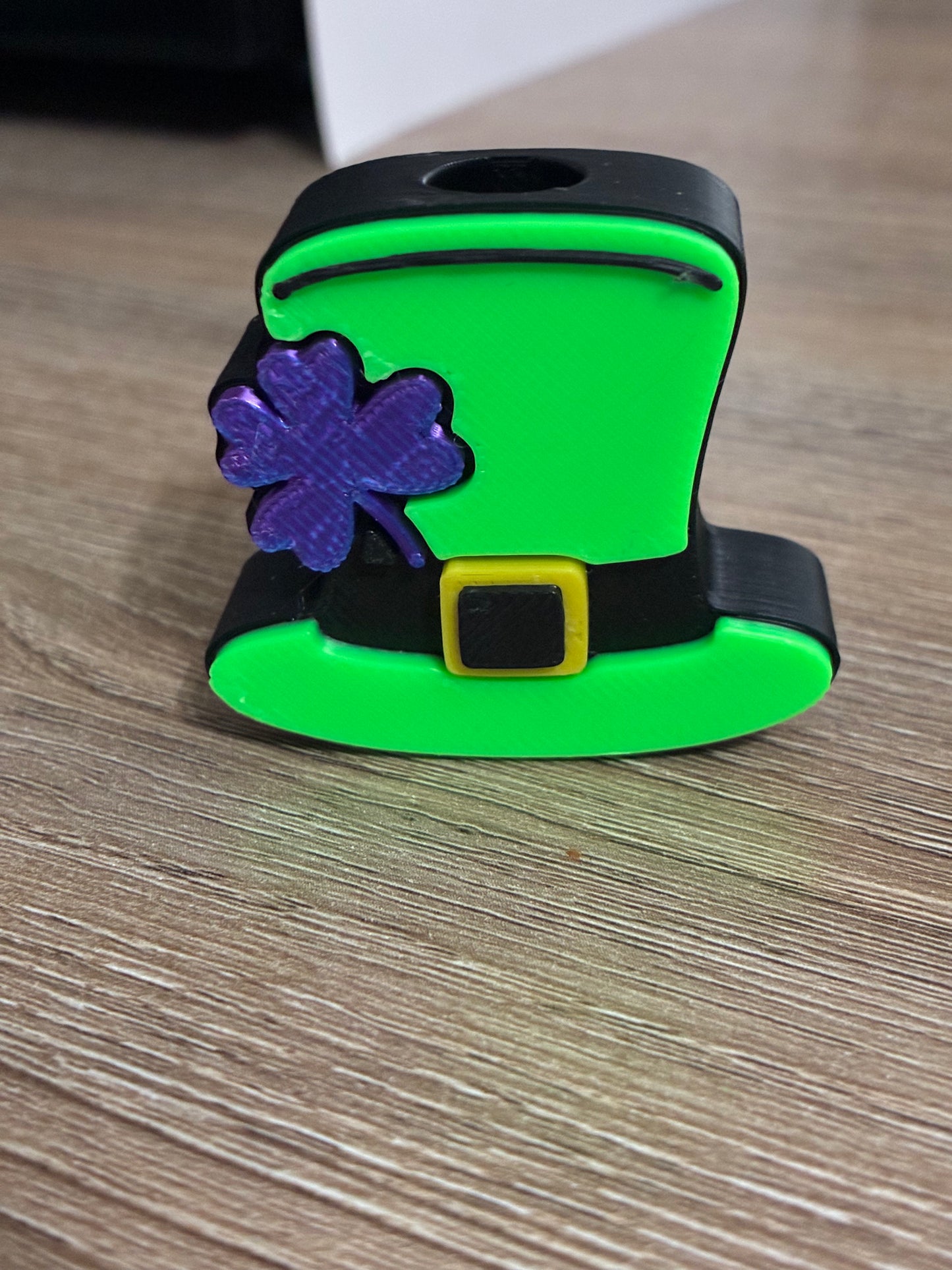 3D saint patty”s Day straw topper