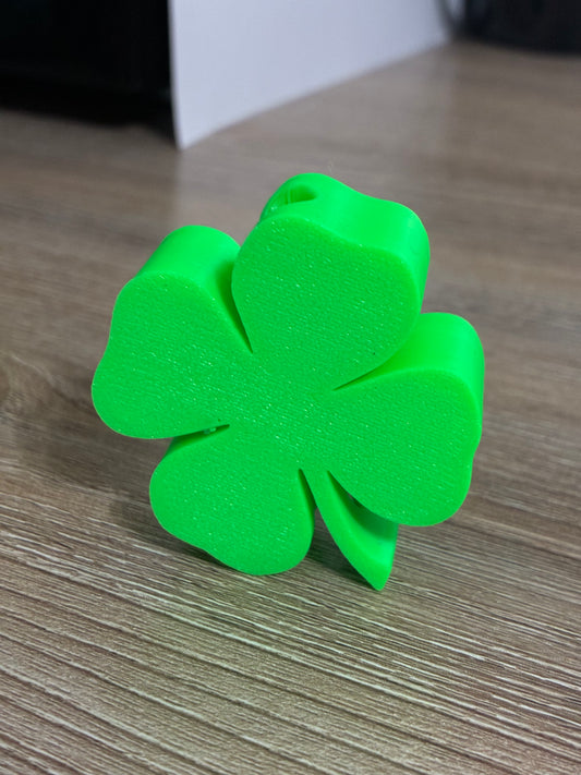 3D Straw Topper- four leaf clover