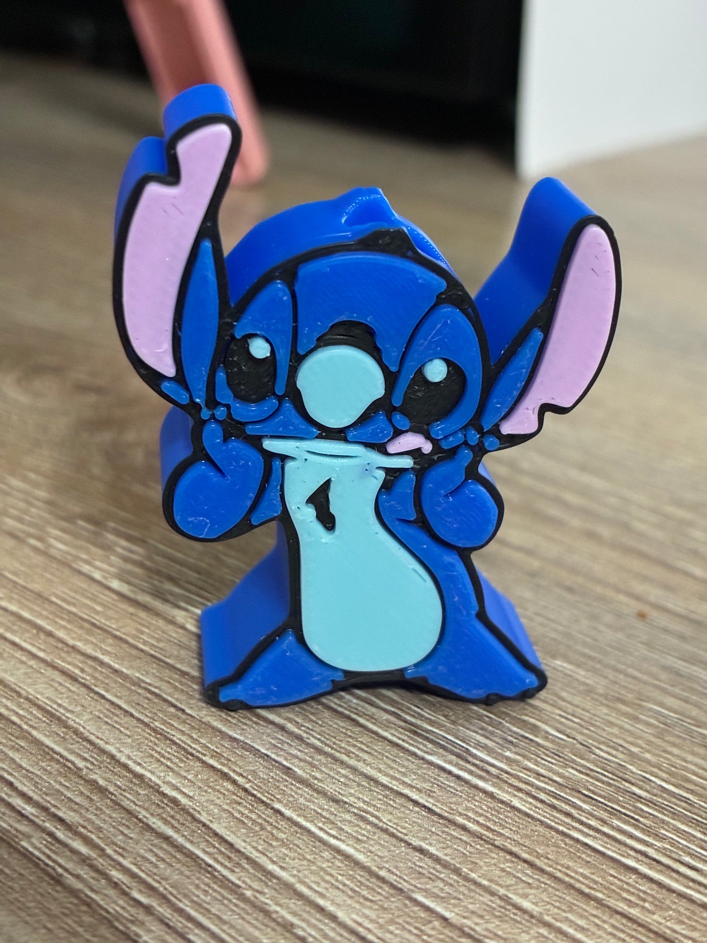 3D straw topper - blue guy