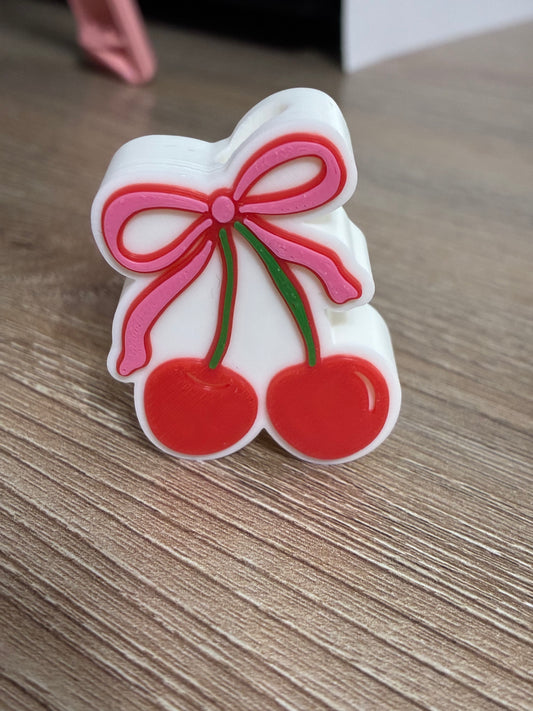 3D straw topper - Cherries 🍒