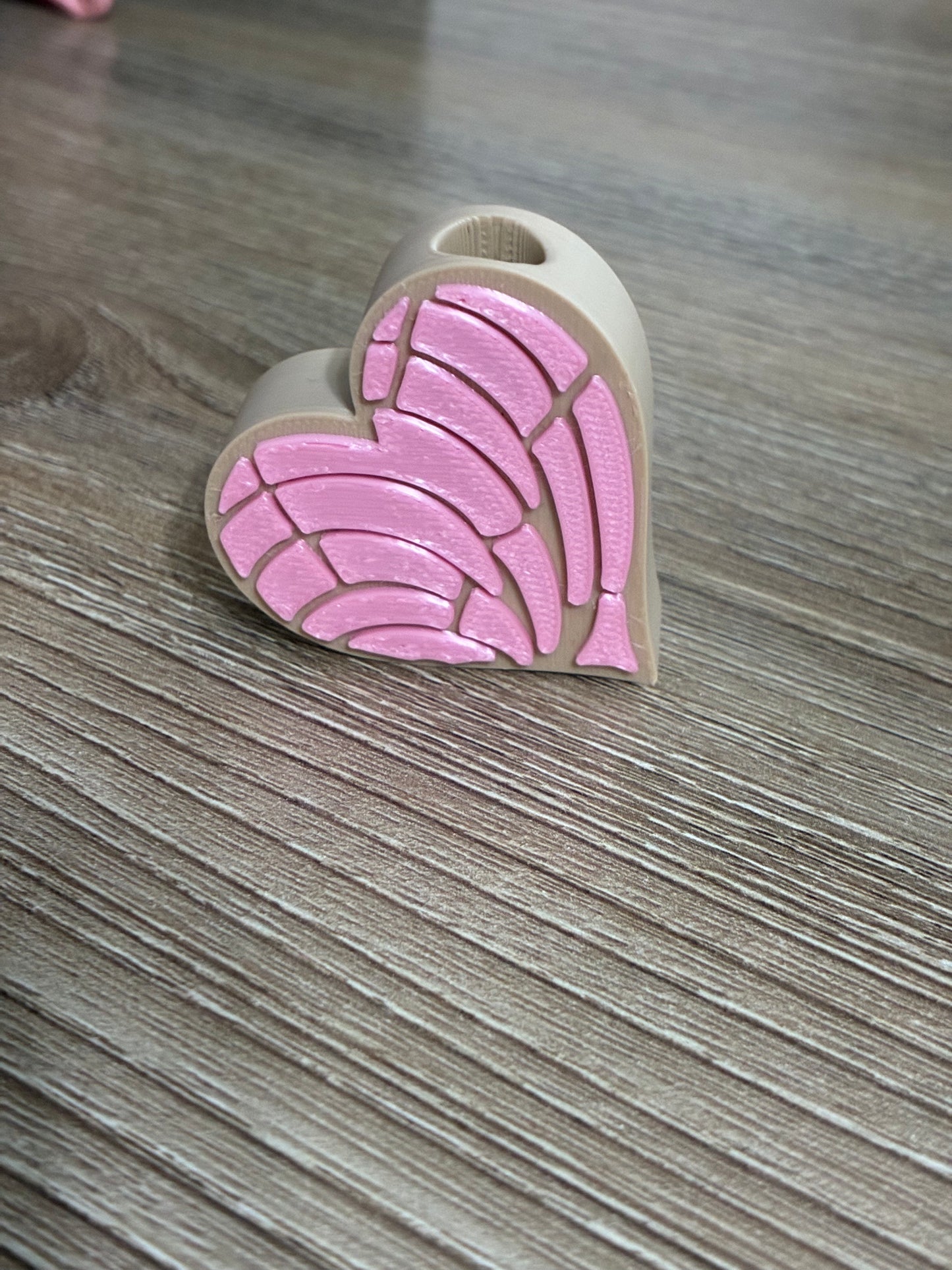 3D straw topper - Concha hearts