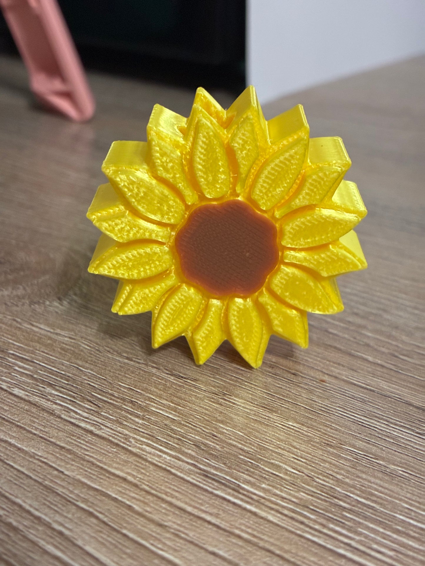 3D straw topper - sunflower 🌻