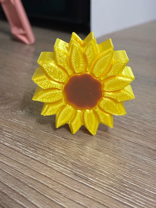 3D straw topper - sunflower 🌻