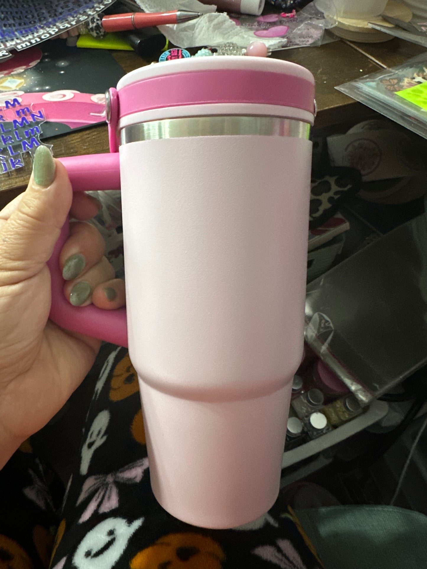 Kids cup light pink and dark pink