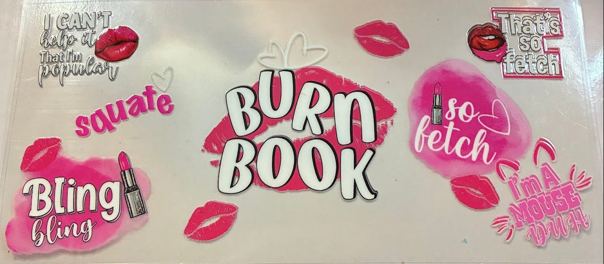 16oz Burn Book Cup Wrap