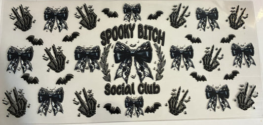 16oz Spooky Bitch Cup Wrap