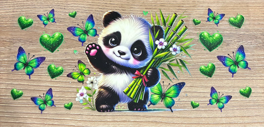 16oz Butterfly Panda Cup Wrap
