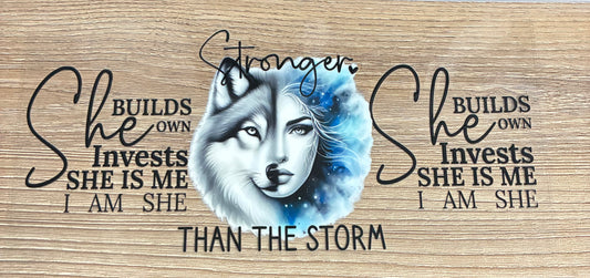 16oz Wolf Girl Inspiration Cup Wrap