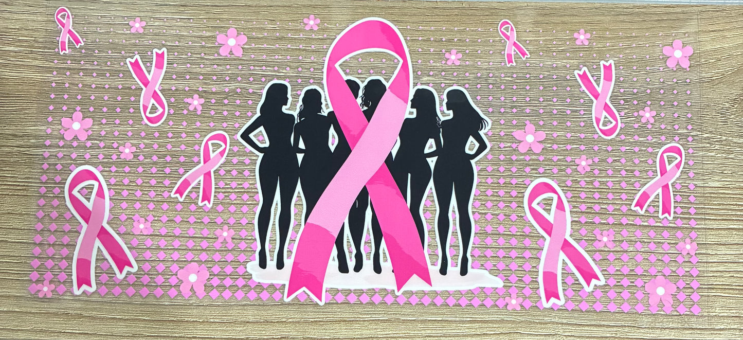 16oz Breast Cancer Awareness Cup Wrap