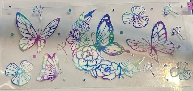 16oz Butterflies Cup Wrap