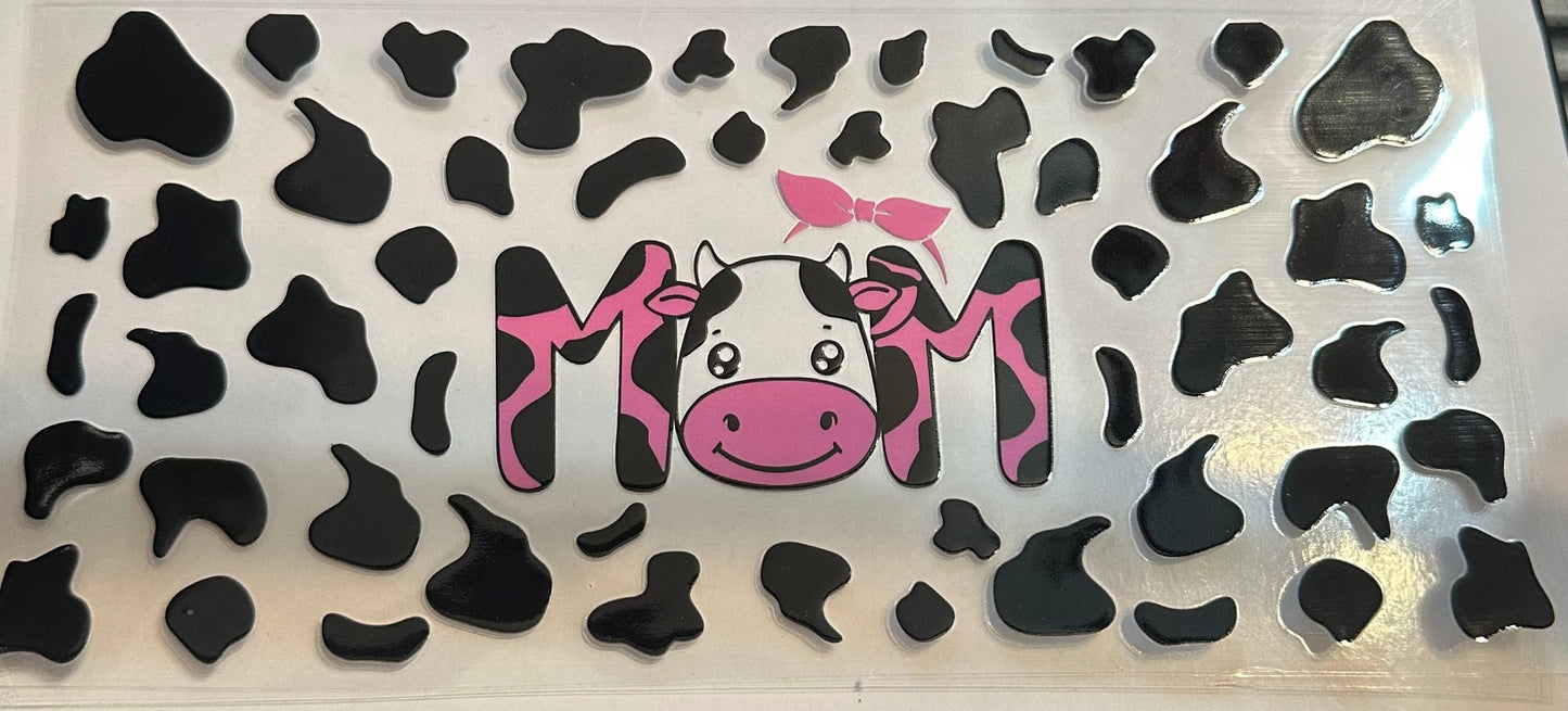 16oz Cow Mom Cup Wrap