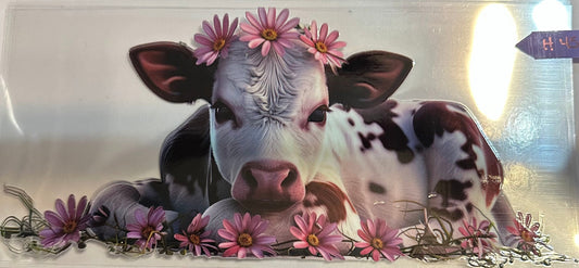 16oz Floral Cow Cup Wrap