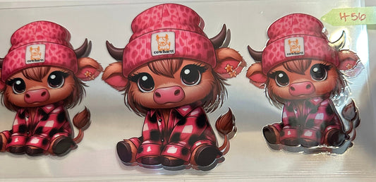 16oz Highland Cow Cup Wrap