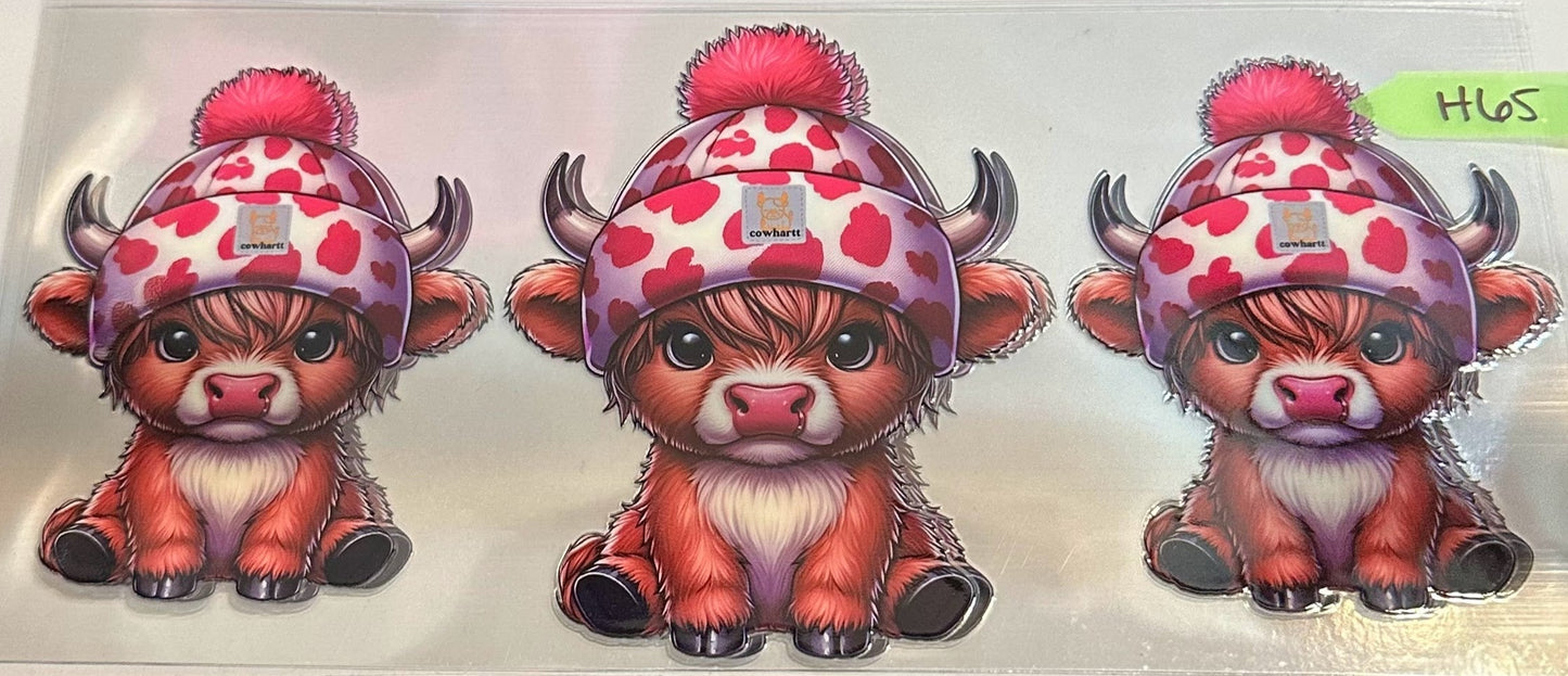 16oz Highland Cow Cup Wrap