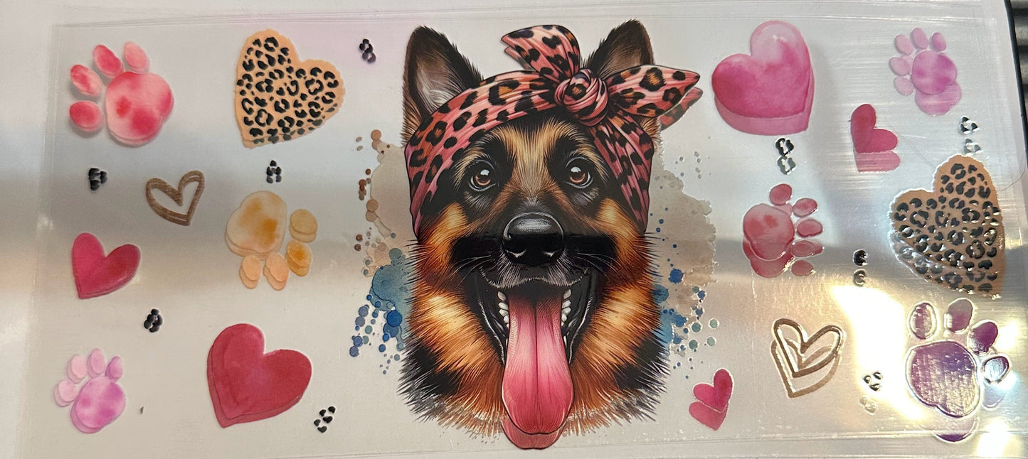 16oz German Shepard Cup Wrap