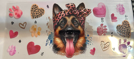 16oz German Shepard Cup Wrap