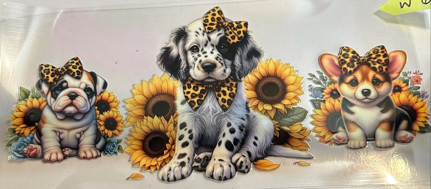 16oz Floral Dog Cup Wrap