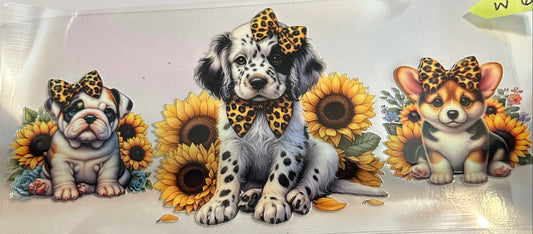 16oz Floral Dog Cup Wrap