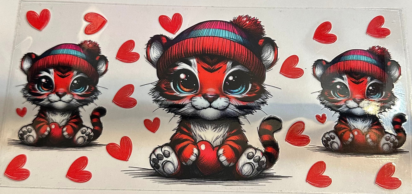 16oz Red Tiger Cup Wrap