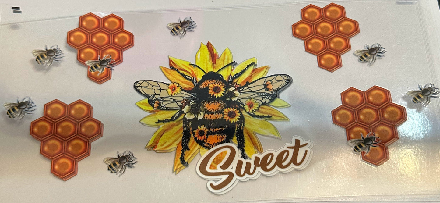 16oz Honeycomb Bee Cup Wrap