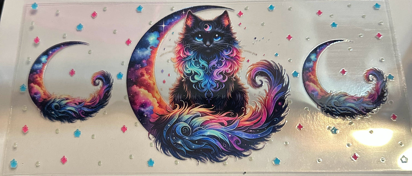 16oz Galaxy Cat Cup Wrap