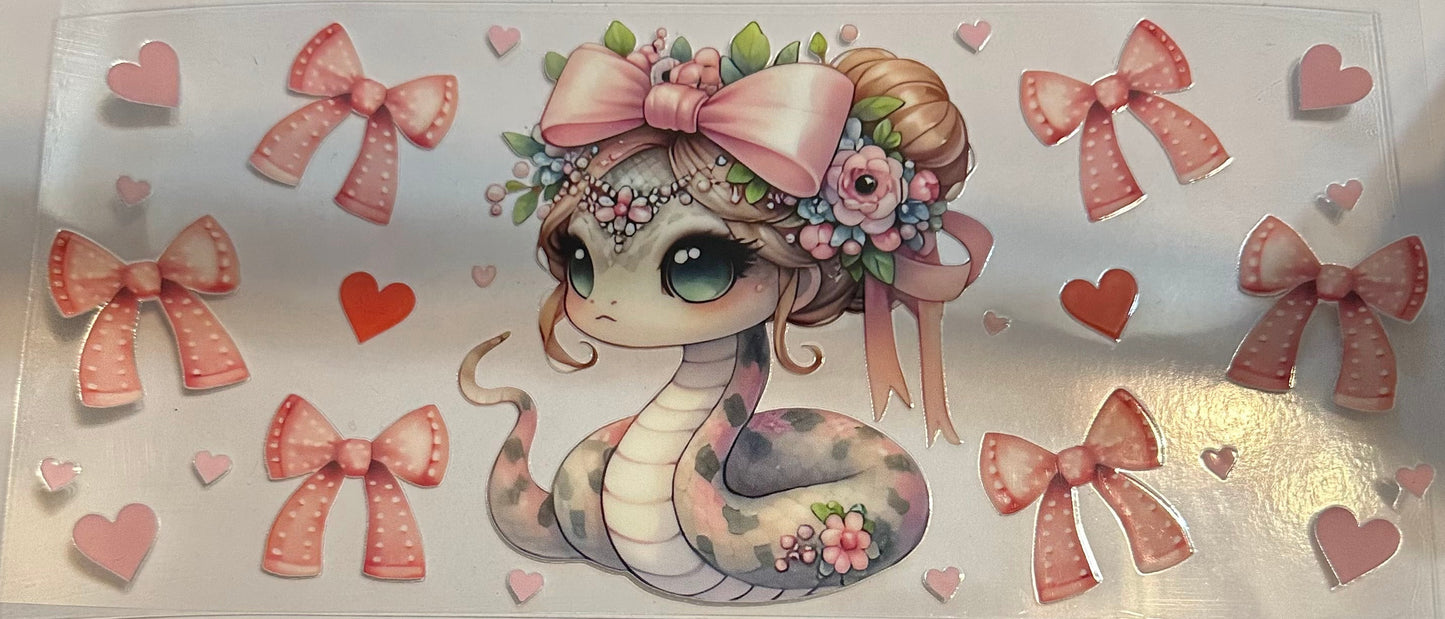 16oz Bow Snake Cup Wrap