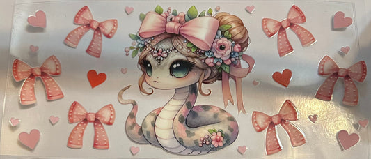 16oz Bow Snake Cup Wrap