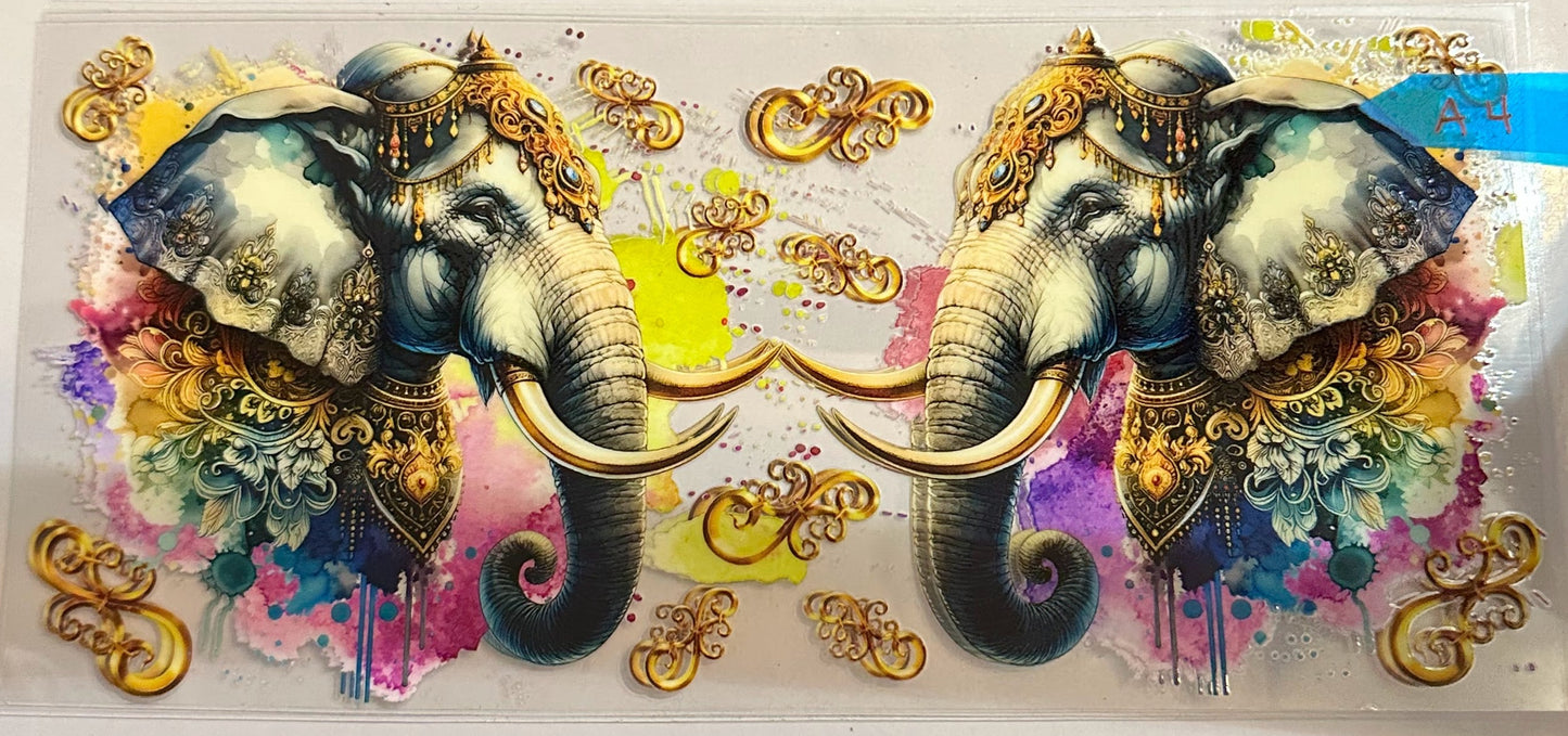 16oz Golden Elephant Cup Wrap