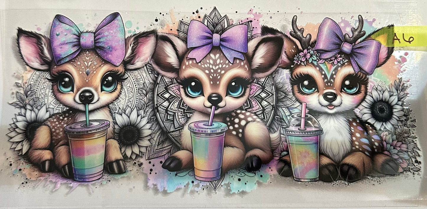 16oz Baby Deer Cup Wrap