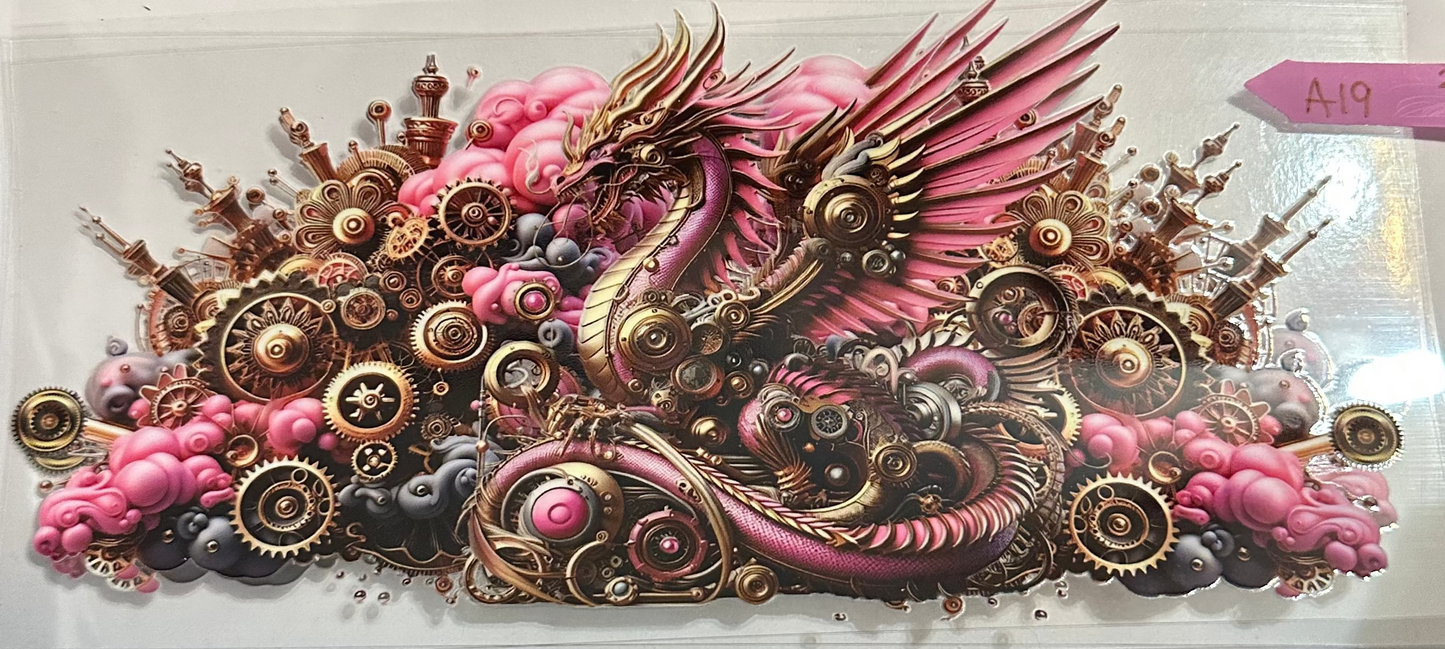 16oz Mechanical Dragon Cup Wrap