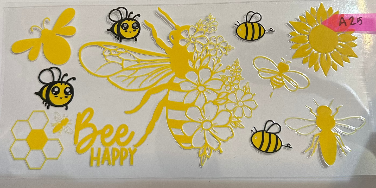 16oz Happy Bee Cup Wrap