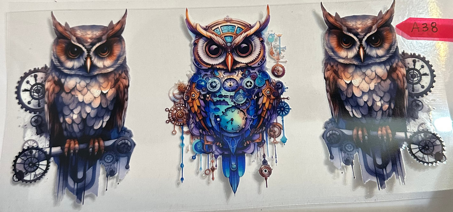 16oz Mechanical Owl Cup Wrap
