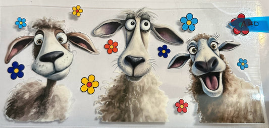 16oz Cartoon Sheep Cup Wrap