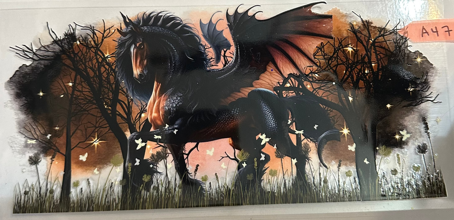 16oz Mystical Horse Cup Wrap