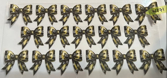 16oz Yellow and Black Bows with XOXO Cup Wrap