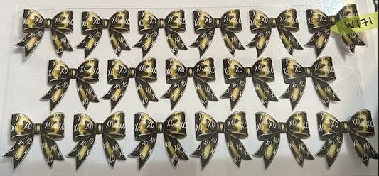 16oz Yellow and Black Bows with XOXO Cup Wrap