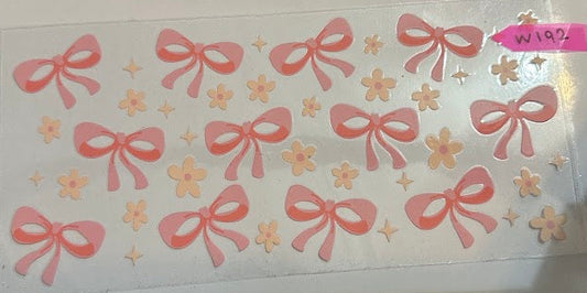 16oz Bows and Flowers Cup Wrap