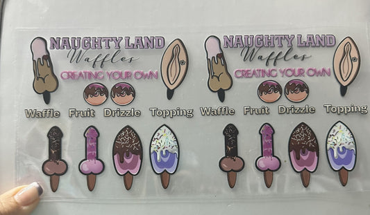 16oz Naughty Land Cup Wrap