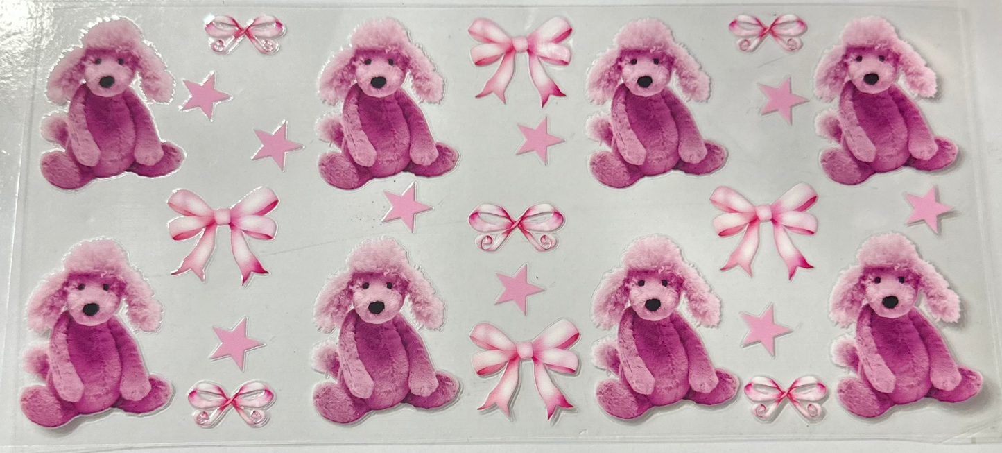 16oz Stuffed Poodle Cup Wrap