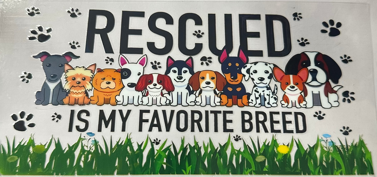 16oz Rescued Dogs Cup Wrap