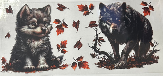 16oz Wolves Cup Wrap