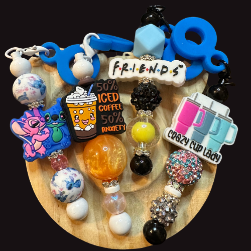 Custom Beadable Straw Charms