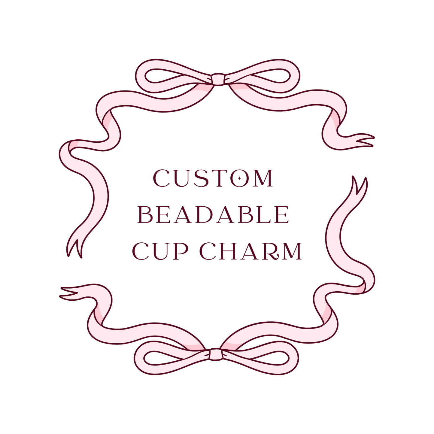 Custom Beadable Cup Charm