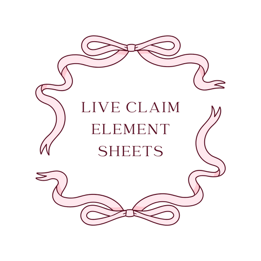 Live Claim Element Sheets