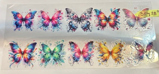 16oz Colorful Butterflies Cup Wrap