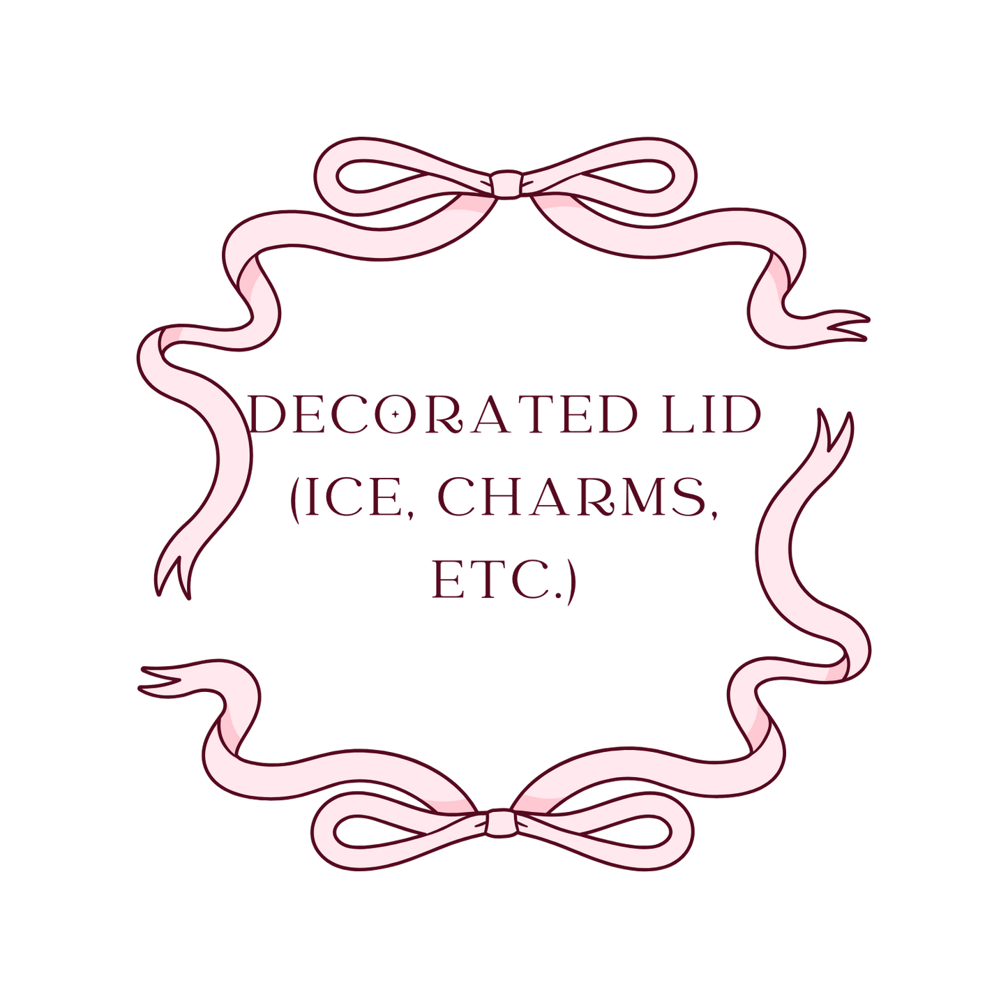 Decorated Lid (Ice, Charms Etc.)