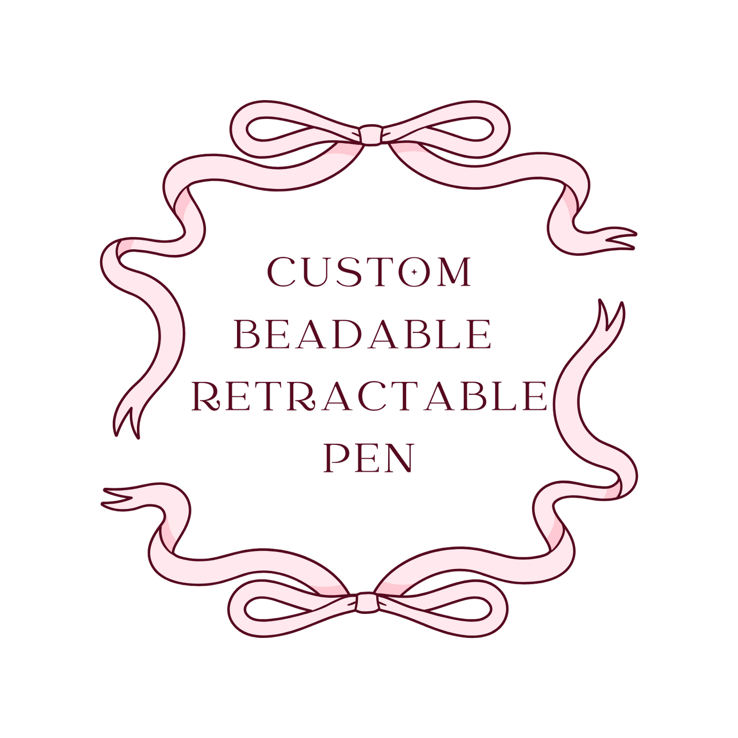Custom Beadable Retractable Pen