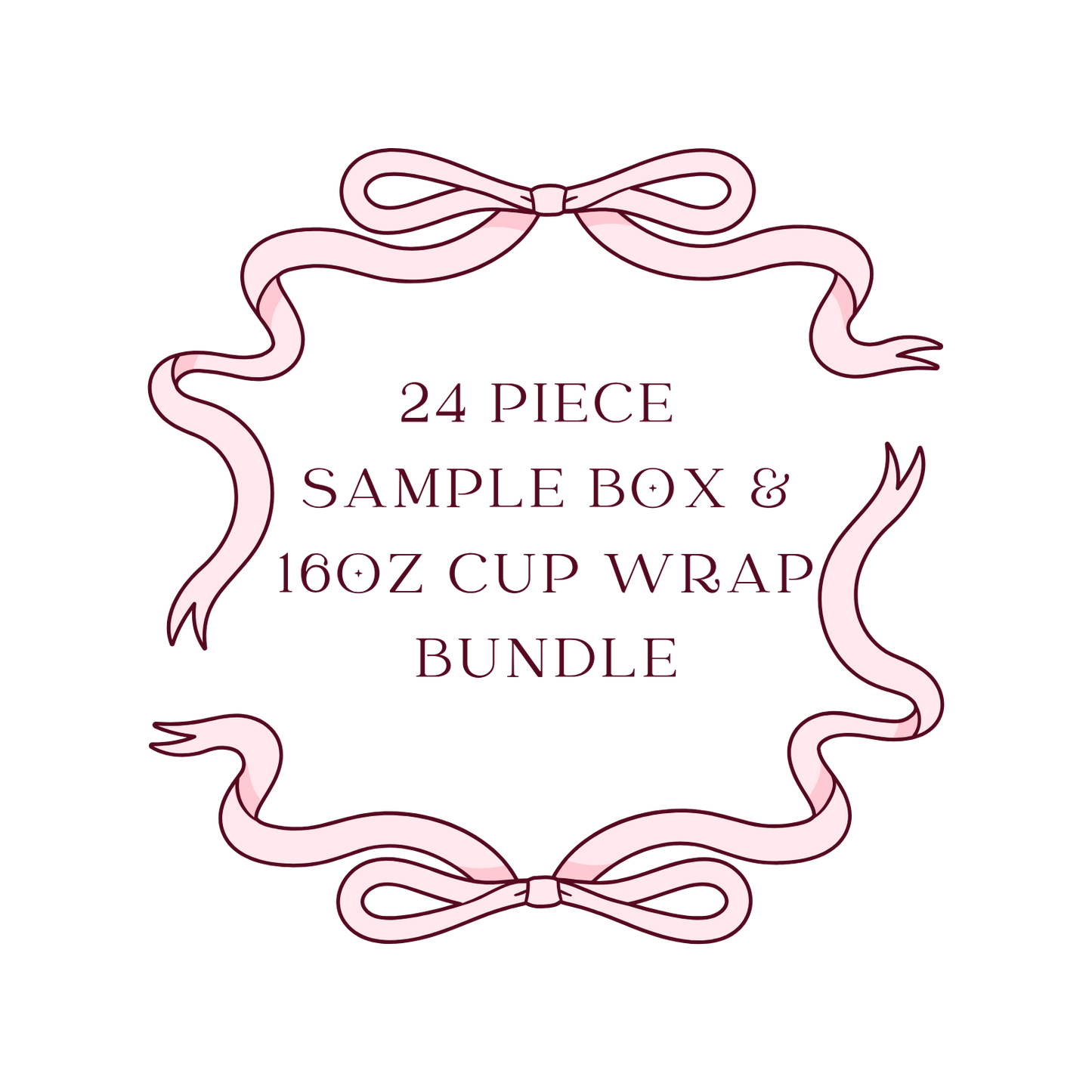 24-Piece Add-In Sample Box & 10 - 16oz Cup Wrap Bundle